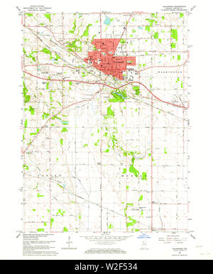 Valparaiso, Indiana, map 1962, 1:24000, United States of America by ...