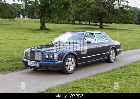 Motoring classics, historics, vintage motors and collectibles 2019; Leighton Hall transport show, collection of cars & veteran vehicles of yesteryear. Stock Photo