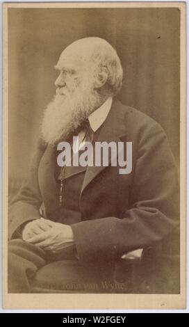 Charles Darwin photograph by Oscar Rejlander, circa 1871. Stock Photo
