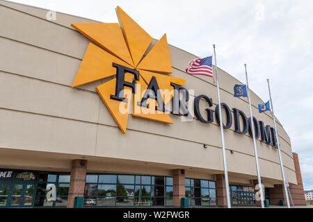 FARGO, ND/USA - JUNE 27, 2019: Fargodome on the campus of the North Dakota State University. Stock Photo