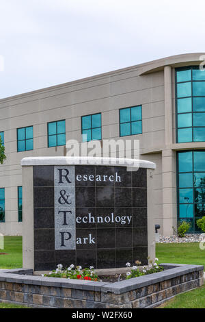 FARGO, ND/USA - JUNE 27, 2019: Research and Technology Park on the campus of the North Dakota State University. Stock Photo