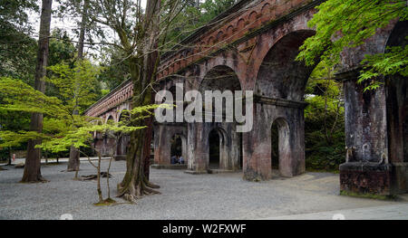 Suirokaku brick aqueduct, Nanzenji temple, Kyoto, Japan Stock Photo