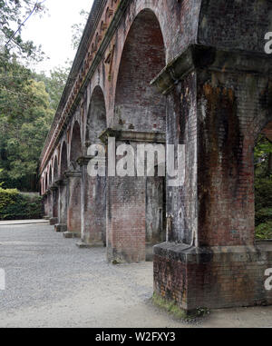 Suirokaku brick aqueduct, Nanzenji temple, Kyoto, Japan Stock Photo