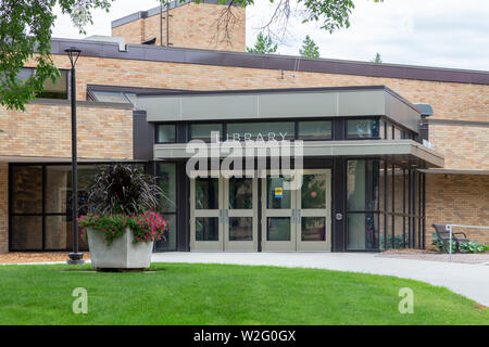 FARGO, ND/USA - JUNE 27, 2019: Library Building on the campus of the North Dakota State University. Stock Photo