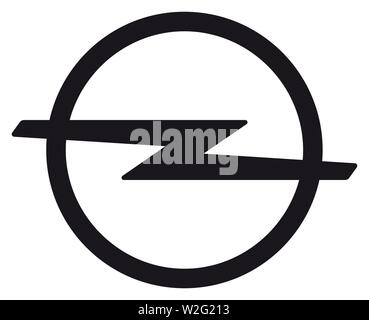 Logo, Opel, car manufacturer, car brand, Germany Stock Photo