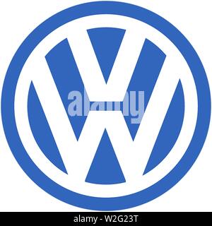 Logo, VW, Volkswagen, automotive group, Germany Stock Photo