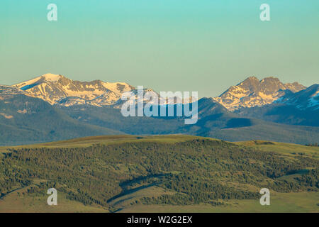 beaverhead mountains and foothills viewed from big hole pass near jackson, montana Stock Photo