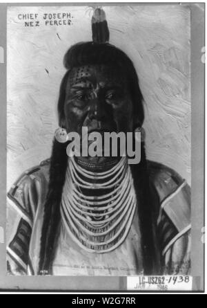 Chief Joseph, Nez Perces Stock Photo