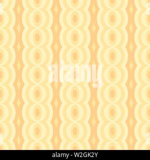 Vector retro rounded seamless pattern. Abstract natural garlands for textile, prints, wallpaper, wrapping paper, web etc. EPS Stock Vector