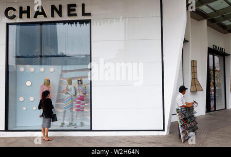 The Chanel Label Shop in the Shopping Street Le Loi in the District