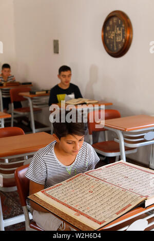 Kuranic (Coranic) school (medersa or madrassa) in Gjakova, Kosovo. Stock Photo