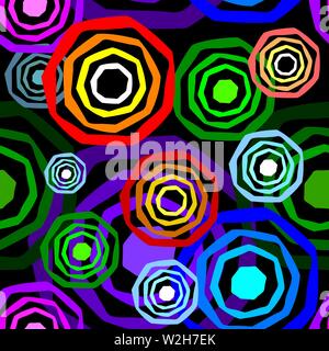 Memphis seamless pattern in the style of 80's. Stock Vector