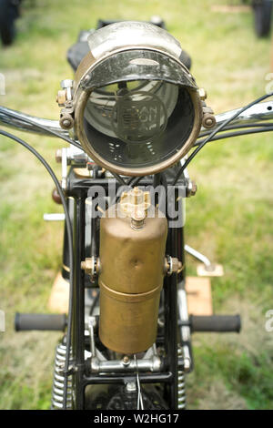 Historic San Sou Pap Sport Motorcycle, dated 1928 , 175 cc. Stock Photo