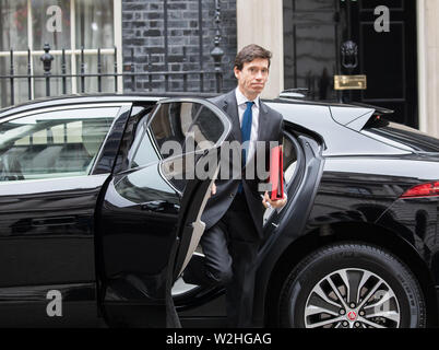 London,UK,9th July 2019,Secretary of State for International Development, The Rt Hon Rory Stewart OBE MP, arrives for the weekly Cabinet Meeting in 10 Downing Street, London.Credit: Keith Larby/Alamy Live News Stock Photo