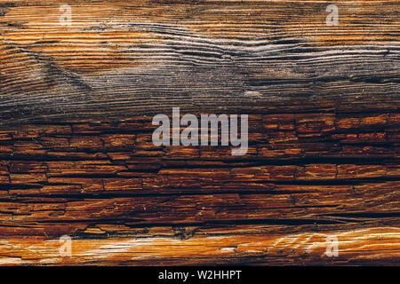 Wooden background wall of aged textured wood. Selective focus. Grange Stock Photo