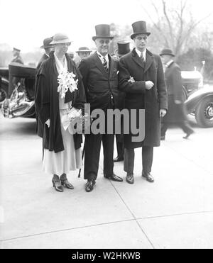 Franklin D. Roosevelt - Franklin D. Roosevelt inauguration. Eleanor Roosevelt and Franklin D. Roosevelt March 4, 1933 Stock Photo