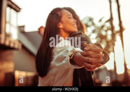 Beautiful strong couple being involved in constant relationships Stock Photo
