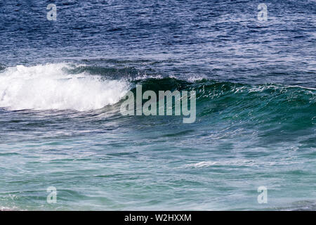 Blue waves in the ocean, this was captured in Ireland Stock Photo