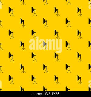 Studio lighting equipment pattern vector Stock Vector
