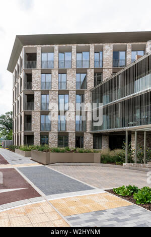 Houses at Eddington Cambridge UK a new development or district in the north west side of Cambridge City Stock Photo