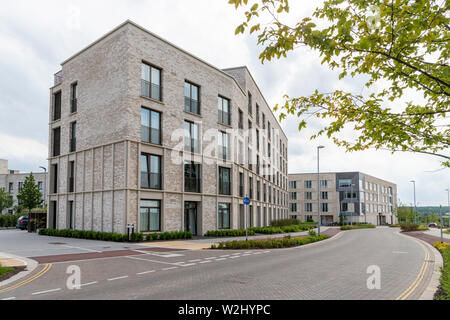 Houses at Eddington Cambridge UK a new development or district in the north west side of Cambridge City Stock Photo