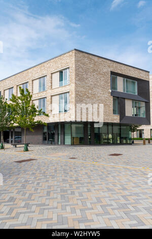 Houses at Eddington Cambridge UK a new development or district in the north west side of Cambridge City Stock Photo