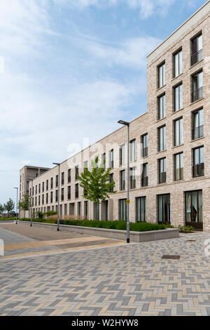 Houses at Eddington Cambridge UK a new development or district in the north west side of Cambridge City Stock Photo