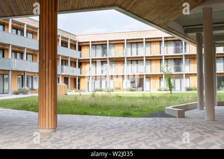 Houses at Eddington Cambridge UK a new development or district in the north west side of Cambridge City Stock Photo