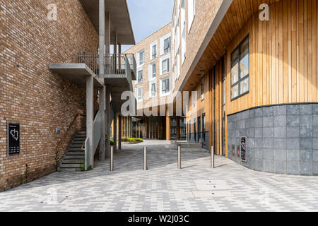 Houses at Eddington Cambridge UK a new development or district in the north west side of Cambridge City Stock Photo