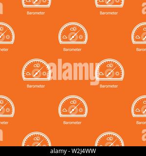 Barometer pattern vector orange Stock Vector