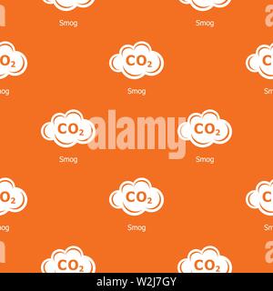 Smog pattern vector orange Stock Vector