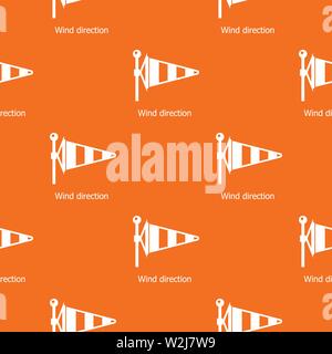 Wind direction pattern vector orange Stock Vector