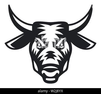 Bull head icon vector illustration Stock Vector