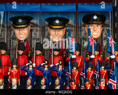 Prince William Model. The Royal Family - Prince William toys and souvenirs for sale in a London Souvenir Shop Stock Photo