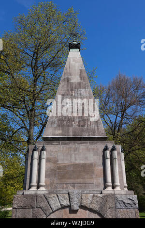 Soviet Memorial, Buch. It commemorates the soldiers of the Red Army who fell in the vicinity during the Battle of Berlin in April 1945. Stock Photo