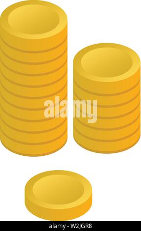3D Stack of Gold Coins and Hand Stock Vector Image & Art - Alamy