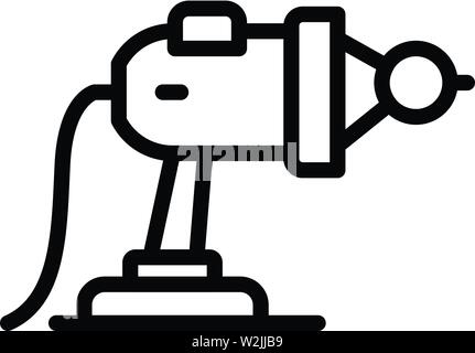 Assembly pistol icon, outline style Stock Vector