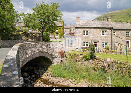 Thwaite is a small village in Swaledale, Richmondshire, Yorkshire Dales National Park, North Yorkshire, England, UK Stock Photo