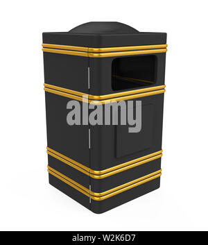 Trash Can Isolated Stock Photo