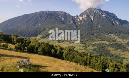 mountain landscape in Piatra Craiului Mountains, Romania Stock Photo