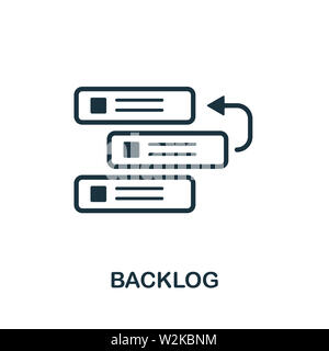 Backlog icon symbol. Creative sign from agile icons collection. Filled flat Backlog icon for computer and mobile Stock Photo