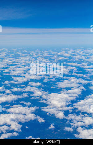 cloudscape, and shades of blue Stock Photo