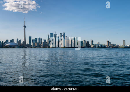 Toronto, CA - 23 June 2019: Toronto skyline in summer from Toronto Islands. Stock Photo