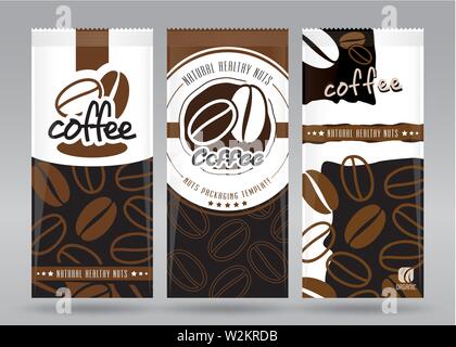 Coffee packaging set Stock Vector