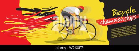 Bicycle championship vector Stock Vector
