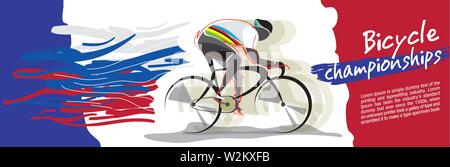 Bicycle championship vector Stock Vector