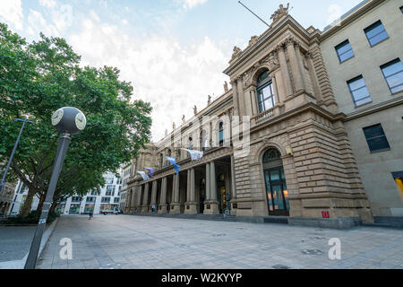 Frankfurt, Germany. July 2019.  The Frankfurt stock exchange building Stock Photo