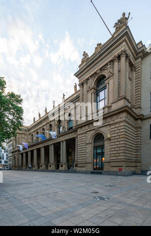 Frankfurt, Germany. July 2019.  The Frankfurt stock exchange building Stock Photo