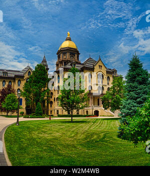 Notre Dame University Campus, South Bend, Indiana Stock Photo