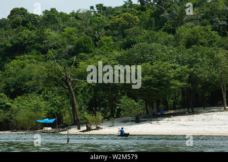 Landscape, Cuieiras River, Manaus, Amazônia, Amazonas, Brazil Stock Photo